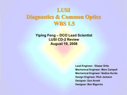 Diagnostics and Common Optics