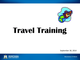 Travel Training