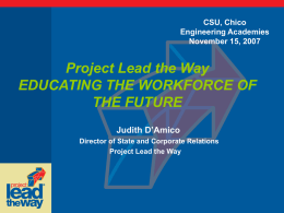 PLTW Judith D'Amico Presentation