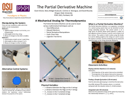 The Partial Derivative Machine