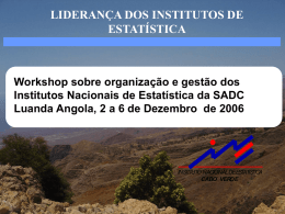 Leadership in NSO - Cape Verde - Luanda Dec 06