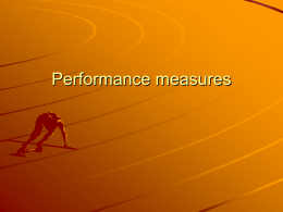 Performance measures - Statistics Sweden - Luanda Dec 06
