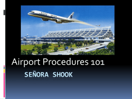 Airport Procedures Power Point