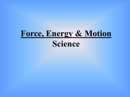 Force Motion