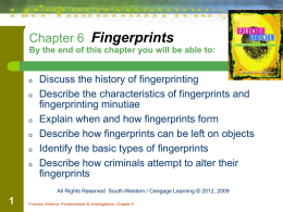 Fingerprints ppt