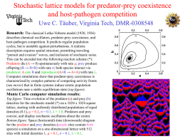 Stochastic lattice models for predator-prey coexistence and host-pathogen competition