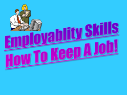 Employability Skills PowerPoint