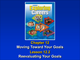 Reevaluating Your Goals PowerPoint