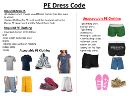 Physical Education Dress Code