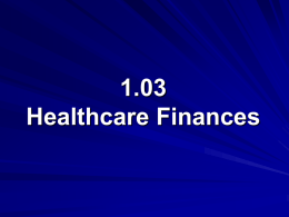 Health Care Finances