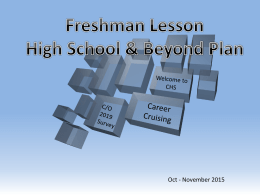 Fall Freshmen PowerPoint Learning Styles