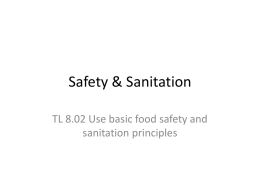 safety and sanitation powerpoint