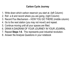 Carbon Cycle Activity