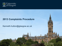 New Complaints Procedure PowerPoints