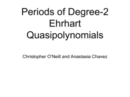 Ehrhart quasipolynomials I