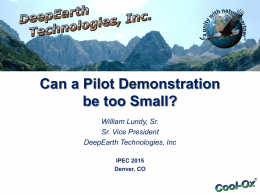 CAN A PILOT DEMONSTRATION BE TOO SMALL?