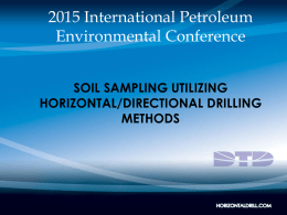 SOIL SAMPLING UTILIZING HORIZONTAL/DIRECTIONAL DRILLING METHODS