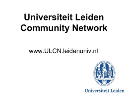 ULCN Powerpoint presentatie