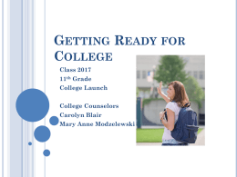 -2016 College Launch Power Point