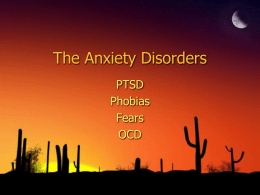 Anxiety Disorders Powerpoint