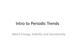 Introduction to Energy and Spontaneity-- Powerpoint presented Mon 09/28