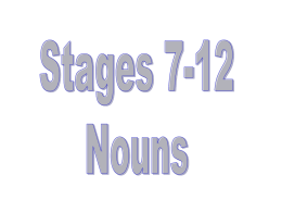 Nouns 7-12