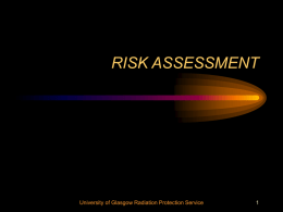 Lecture 7: Risk Assessment