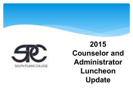 2015 August Counselor Luncheon