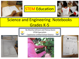 Marsha J Teresa A. - Science Notebooking for K-3 Classrooms
