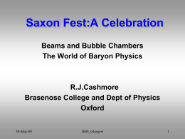 Beams and Bubble Chambers: The World of Baryon Physics