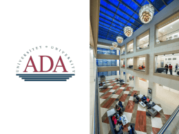 ADA University presentation to students 2015