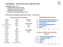 The I-DSD Registry User Survey 2013