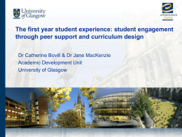 First Year Experience slides