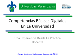 Competencias Básicas Digitales en la Universidad una Experiencia Desde la Práctica Docente