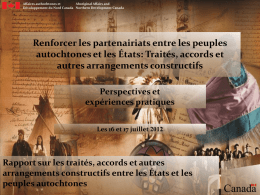 Paper by Canada in French - PPT