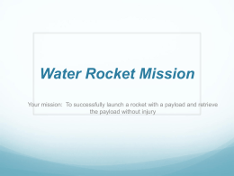Water rocket Construction