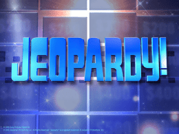 Universe Jeopardy Review