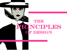 Principles of Design and Balance Powerpoint