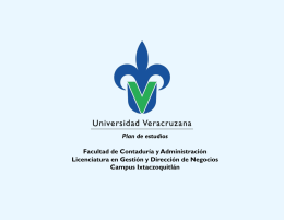 Gestión y Dirección de Negocios, Ixtaczoquitlán