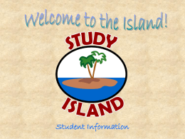Study Island Student Information (Powerpoint Presentation
