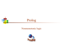 Prolog 2, Nonmonotonic Logic