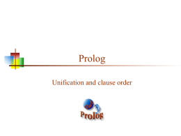 Prolog 3, Unification