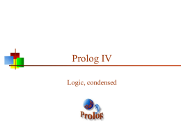 Prolog 5, Resolution Condensed