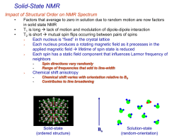 Chapter 11: Solid State NMR