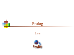 Prolog 3 - Lists