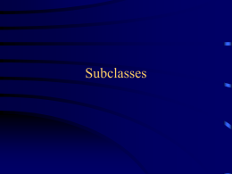 Subclasses
