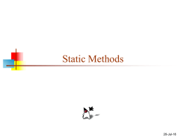 Static methods
