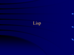 Lisp I