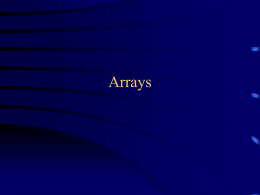 Arrays