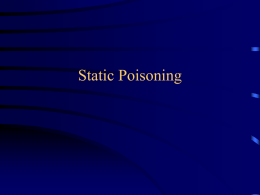 Static Poisoning